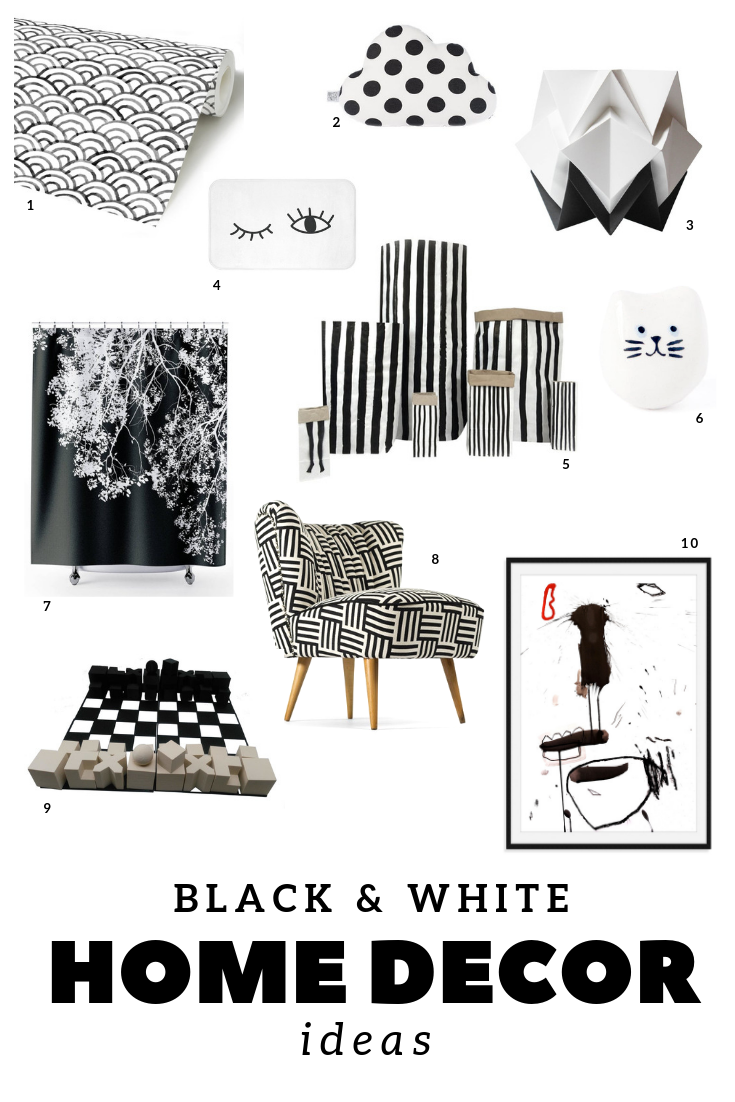 Stylish Black and White Decor beA mAhAn