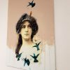 Necklace of Birds - Painting on Wood - Image 2
