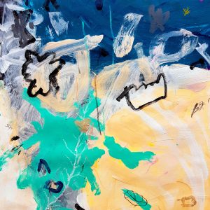 Under the Sea - Abstract Painting on Paper