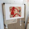 Red Letter - Drawing on Vintage Paper - Image 2