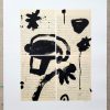 Black Letter - Drawing on Vintage Paper - Image 2