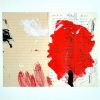 Broken Heart I - Painting on Vintage Handwritten Letter - Image 2