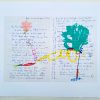 Colorful Letter - Drawing on Vintage Handwritten Letter - Image 2