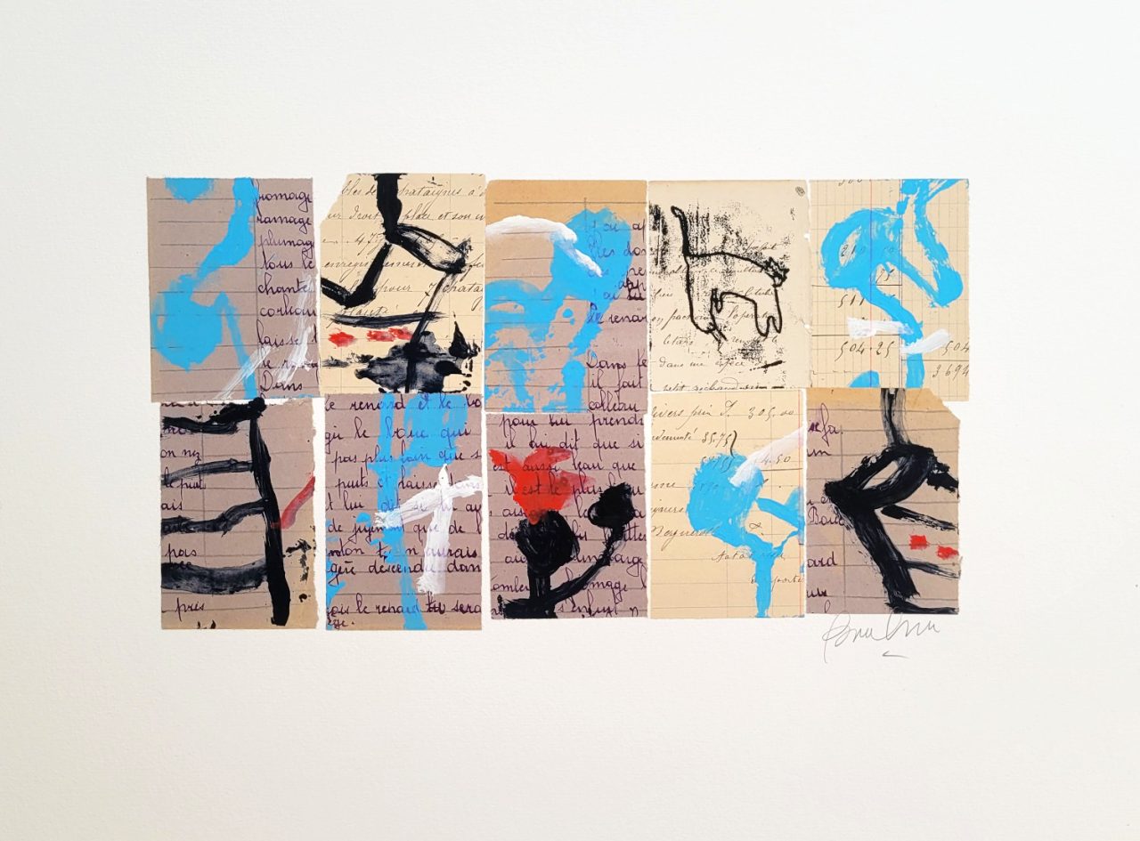 Story I - Painting on Vintage Paper
