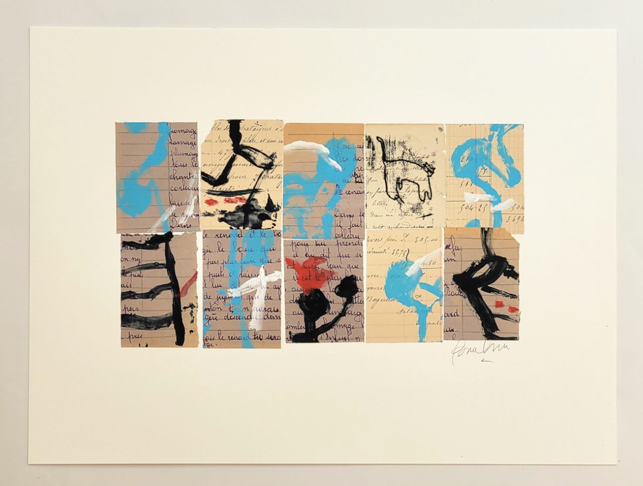 Story I - Painting on Vintage Paper - Image 4