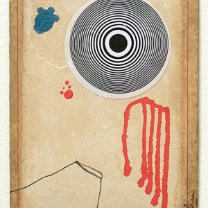 Dreamlike - Drawing on Vintage Card