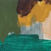 Green Garden - Acrylic on Vintage Paper