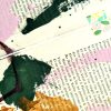 Pink Garden - Drawing on Vintage Book Page - Image 2