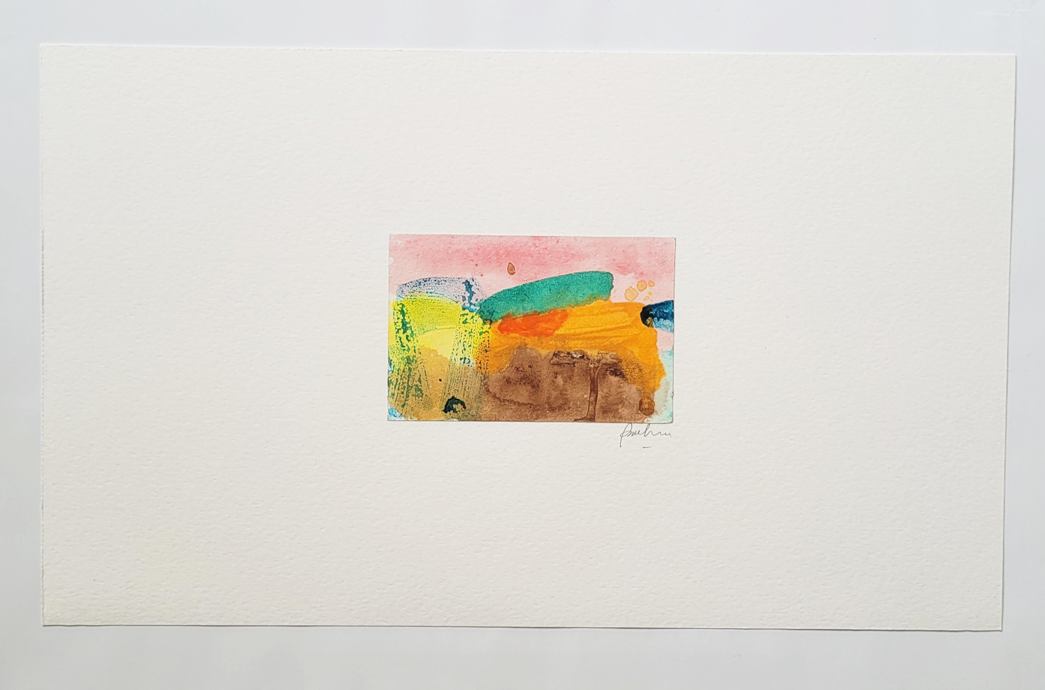 Imaginary Landscape III - Painting on Paper - Image 2