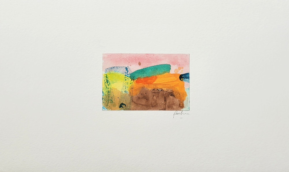 Imaginary Landscape III - Painting on Paper - Image 4