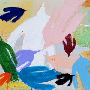 Poetic Birds in Color II - Painting on Canvas
